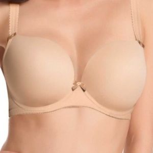 Freya Deco Moulded Plunge Bra Nude